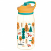 Quokka Kids Glow, Plastová fľaša so slamkou Forest, 580ml, 40283