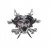 ORNAMENT 3D NÁLEPKA PIRÁT OZDOBA SKULL ČACHA
