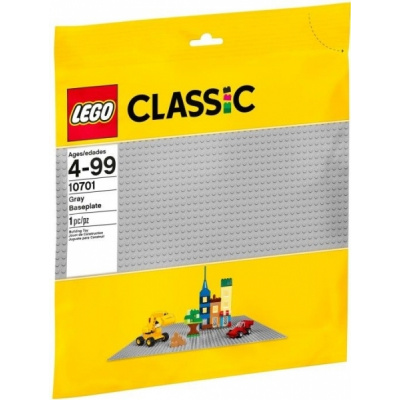 LEGO® Classic 10701 Šedá podložka na stavění