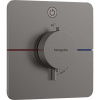 HANSGROHE ShowerSelect Comfort Q termostat pod omietku pre 1 spotrebič, kartáčovaný čierny chróm, 15581340