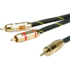 Roline 11.09.4279 jack audio prepojovací kábel [1x jack zástrčka 3,5 mm - 2x cinch zástrčka] 10.00 m viacfarebná tienený; 11.09.4279