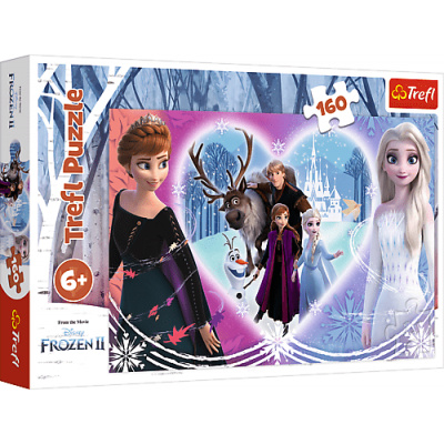 TREFL - Puzzle 160 - Šťastné chvíle / Disney Frozen 2