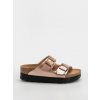 Birkenstock Arizona Flex Platform Birko Flor Narrow (electric metallic copper) 36, zlatá