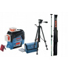 Krížový laser - BOSCH GLL 3-80 C Cross Laser + BT150 + TP320 Statíčko (Krížový laser - BOSCH GLL 3-80 C Cross Laser + BT150 + TP320 Statíčko)