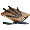 BERLINGERHAUS Sada nožov s nepriľnavým povrchom + doska 6 ks Emerald Collection (BH-2551)