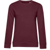 B&C | Inspire Crew Neck /women, Dámska mikina, červená burgundy, S