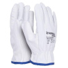 Rukavice pracovné celokoženné DONAU SAFETY biele veľ. 10/XL