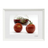 Atelier - Petr Vydra Umelecké fotografie - Paradajky (biely rám), Velikost a varianta fotografií Bílý rám 30 x 40 cm ( pasparta 21x 30 cm )