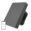 Inteligentný WiFi nástenný spínač SONOFF M5-1C-80 (1-kanálový, do rámu, grafitový)