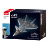Sluban Stavebnica Model Bricks M38-B1187 Stealth stíhačka J-20 s kovovým povrchom
