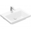 Villeroy & Boch Subway 3.0 Umývadlo nábytkové, 60x47 cm, bez prepadu, otvor na batériu, CeramicPlus, alpská biela 4A706LR1