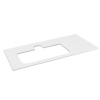 Sapho BRAHEA doska Rockstone s otvorom 96,6x51,5cm, ľavá, biela matná BT097-0101-L