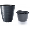 kvetináč 47,5cm MAZE DBMZ500-S433 antracit plastový PROSPERPLAST