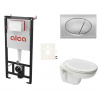 S-line Cenově zvýhodněný závěsný WC set Alca do lehkých stěn / předstěnová montáž+ WC Pro SIKOASP3