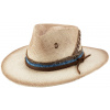 BULLHIDE HATS Pánsky slamený klobúk GOLDEN HOUR - ručne zdobený Veľkosť: 61 cm (XL)