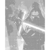 ZUTY Bodkovanie - KYLO RENN (STAR WARS) Rámovanie: vypnuté plátno na rám, Rozmer: 40x50 cm