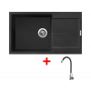 Sinks ULTIMA 860 XXL Metalblack + Elasta nerez/čierná