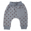 Dojčenské tepláčky Koala Dots sivá