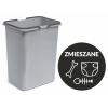 Odpadkový kôš - Výška košov na triedenie odpadu 40 cm 20 litrov (Odpadkový kôš - Výška košov na triedenie odpadu 40 cm 20 litrov)