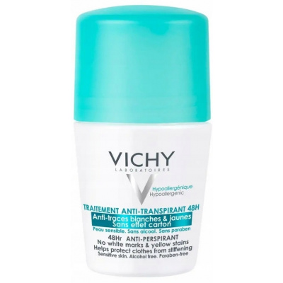 Vichy Deodorant 48h antiperspirant roll-on proti bielym a žltým škvrnám 50 ml