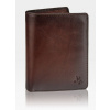 Visconti Pánska Peňaženka z Prírodnej Kože Torino AT-62 Hnedá s RFID Ochrana