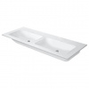 Duravit ME by Starck - Nábytkové dvojumývadlo, 130x49 cm, matná biela 2336133260