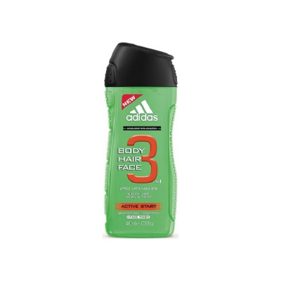 Adidas 3 Active Start Men sprchový gél 400 ml (Adidas SG 400ml Active Start)