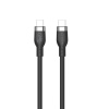 Hyper® HY-HJ4001BKGL Silicone 240W USB-C nabíjecí, 1m, černý