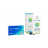 Alcon Air Optix Aqua (6 šošoviek) + Solunate Multi-Purpose 400 ml s puzdrom Dioptria: -3.5, Zakrivenie: 8.6, Priemer: 14.2