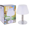 Biela záhradná solárna LED stolová lampa 28 cm 31044