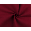 Ľanová látka dekoračná červená tm. 1m