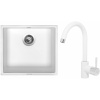 Set Sinks (dřez Frame 457 Milk 28 + baterie Mix 35 Milk 28) ACRF457M3528