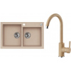 Set Alveus (dřez Rock 90 Beige 55 + baterie Tonia Beige 55) SETA527
