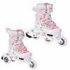 Korčule pre deti - Roller Wrotki 2v1 RAVEN Laguna White / Pink 26-29 (Korčule pre deti - Roller Wrotki 2v1 RAVEN Laguna White / Pink 26-29)