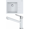 Set Franke G228 (dřez CNG 611-62 TL/2 Bílá-led + baterie FC 3054.094 ORBIT Chrom/Bílá-led) 114.0650.779
