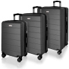 AVANCEA Sada cestovných kufrov DE2966 Dark Grey SML 39l, 69l, 102l