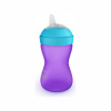 PHILIPS AVENT Hrnček 300 ml Grippy s mäkkým náustkom dievča fialová