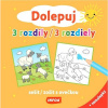Dolepuj 3 rozdiely zošit s kravičkou a samolepky