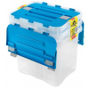Plastový úložný box s vekom HEIDRUN Dragon 3x24l