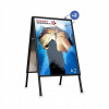 OBojstranný stojan A2 OWZ (rám s otváracím systémom) plagát, ČIERNA fólia, výkyvný, REKLAMA NA PLAGÁT