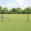 zahrada-XL Stĺp na plot. Sivá 10 x 0,8 m (25 mm sieť) Ocel a PVC 3353196