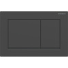 GEBERIT Omega20 Square dvojčinné ovládacie tlačidlo, lakované, matná čierna, s povrchovou úpravou easy-to-clean, 115.080.16.1