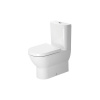 DURAVIT Darling New WC misa kombi s hlbokým splachovaním, Vario odpad, 370 x 630 mm, biela, s povrchom HygieneGlaze, 2138092000
