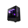 NZXT case H5 Flow RGB edition / 2x120 mm fan / USB 3.0 / USB-C 3.1 / RGB / tempered glass / mesh panel / black CC-H51FB-R1