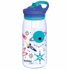 Quokka Kids Glow, Plastová fľaša so slamkou Space, 580ml, 40282