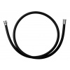 Novaservis Sprchová hadica plastová, 150 cm, čierna BLACK/150,5