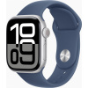Apple Watch Series 10 42 mm Cellular strieborný hliník s denimovým športovým remienkom S/M MWX33QC/A