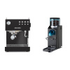 Ascaso Steel UNO, Black + Rancilio Rocky Doserless, čierna