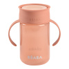 Beaba Hrnček trénovací 360° Pink 340 ml 12m+ oranžová