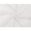 Tyl jemne pružný s bodkami biela 1m